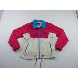 Woolrich Woman Sigmet Gear Windbreaker White PinkSz XL 1990s